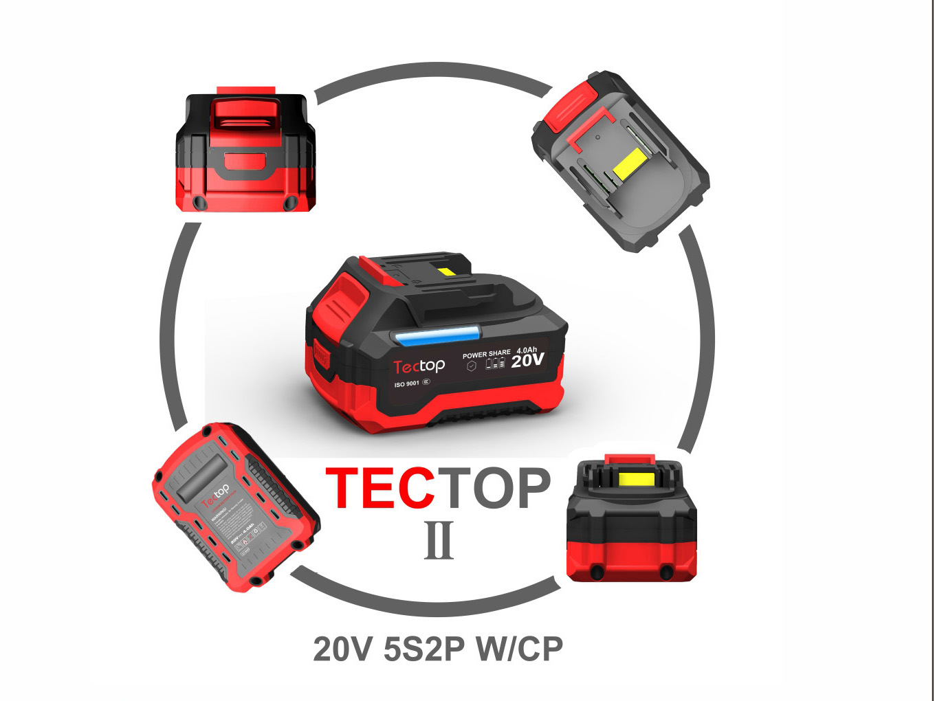 TT2-20V-5S2P-W/CP-18650-3.0/4.0/5.0/6.0Ah